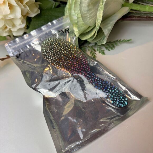 BAUBLEBAR | sparkle hair brush | Anthropologie | rainbow | New NIB - Picture 3 of 7